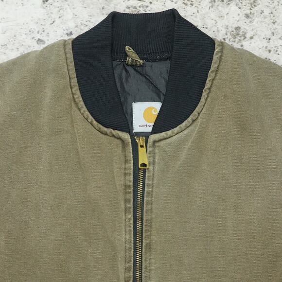 Vintage Carhartt VQ1882 Chestnut Faded Brown Arctic Vest Size Large - Picture 7 of 9